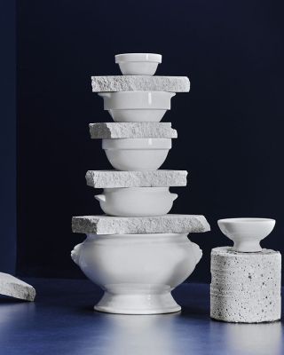 Colección HIGH WHITE de porcelana - Eurodra